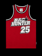 RED & WHITE BAG HUNTER JERSEY #25