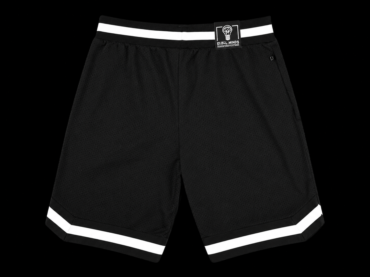 BLACK & WHITE BAG HUNTER SHORTS #5
