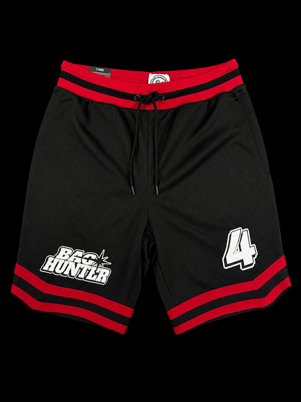 BLACK & RED BAG HUNTER SHORTS #4