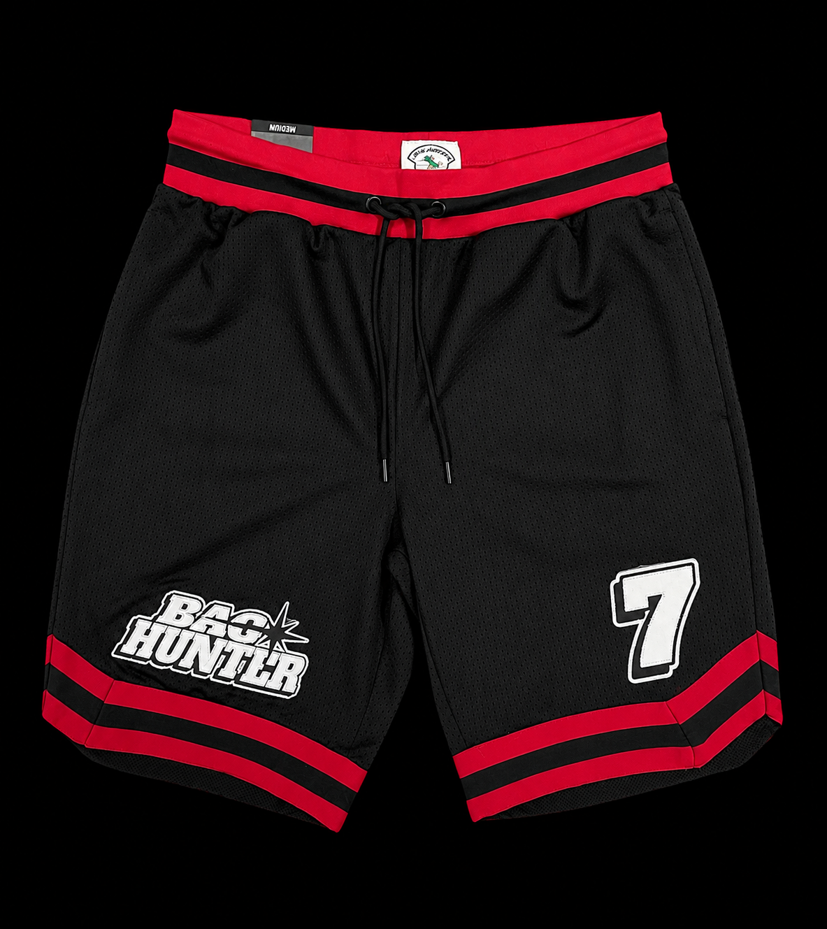 BLACK & RED BAG HUNTER SHORTS #7