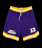 PURPLE & YELLOW BAG HUNTER SHORTS #13