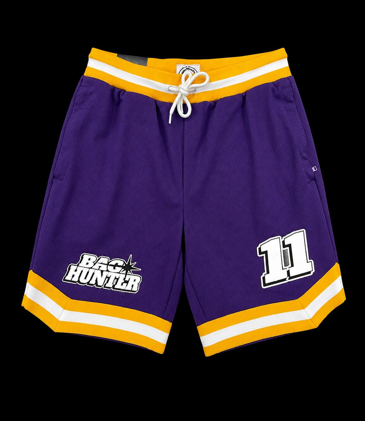 PURPLE & YELLOW BAG HUNTER SHORTS #11