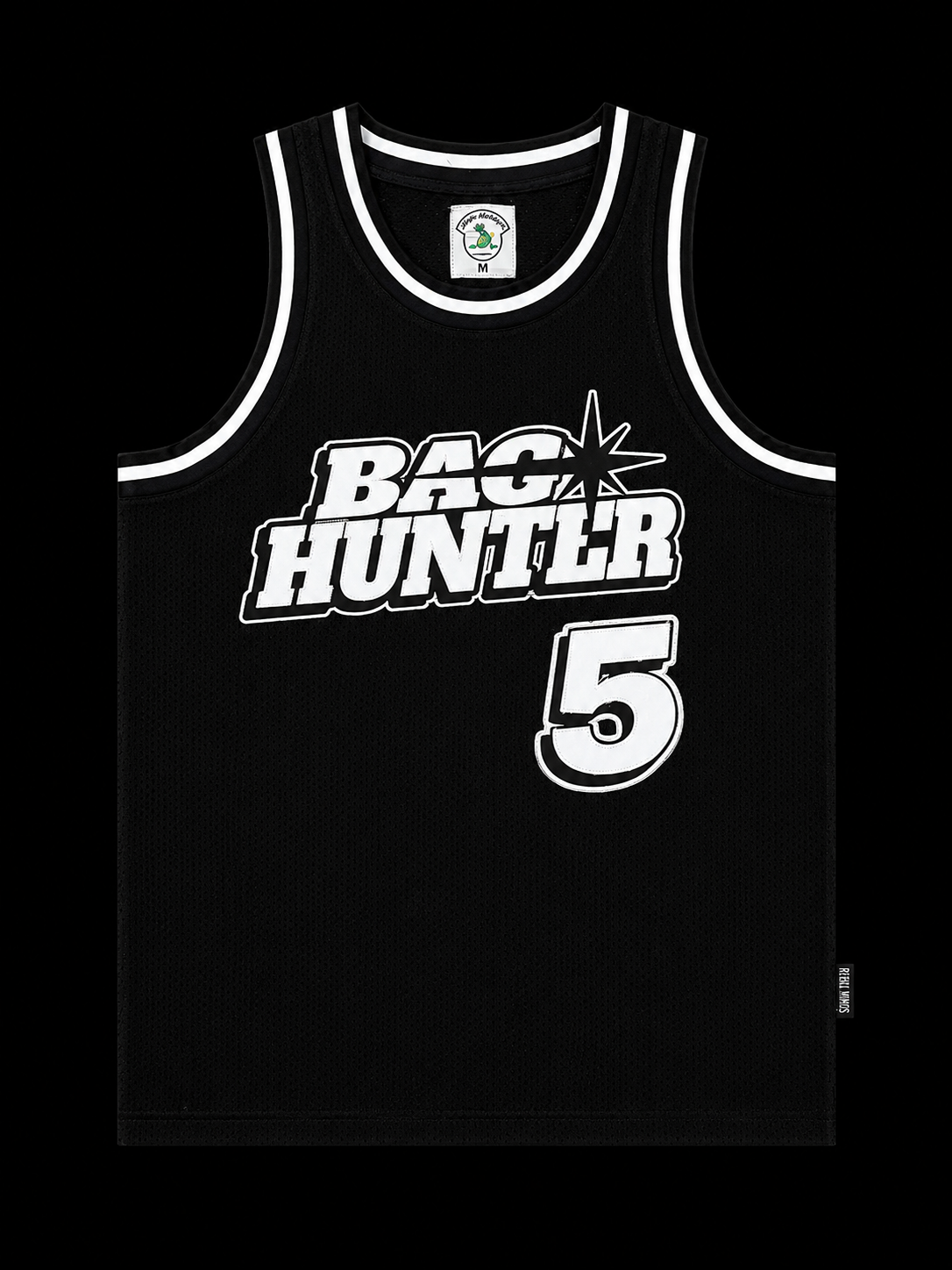 BLACK & WHITE BAG HUNTER JERSEY #5