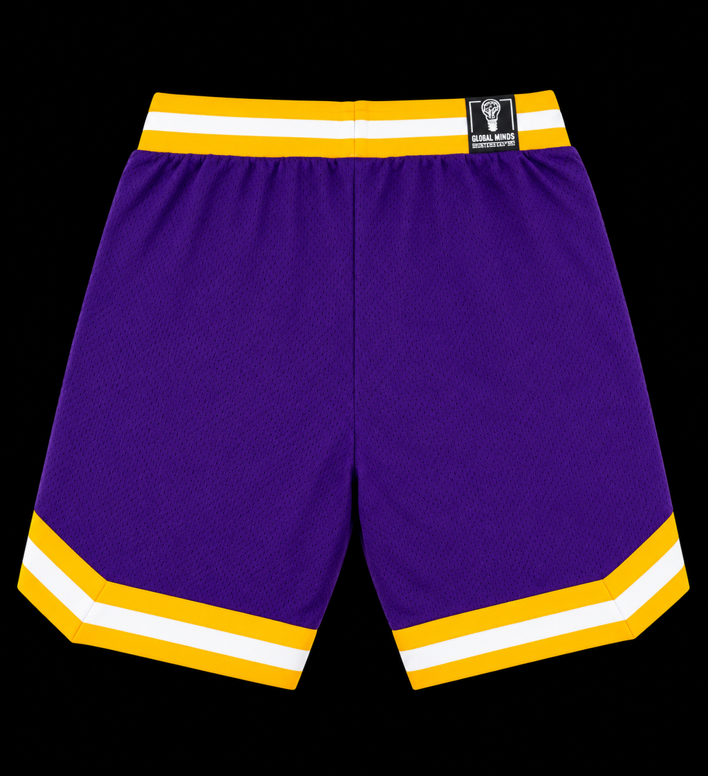 PURPLE & YELLOW BAG HUNTER SHORTS #11
