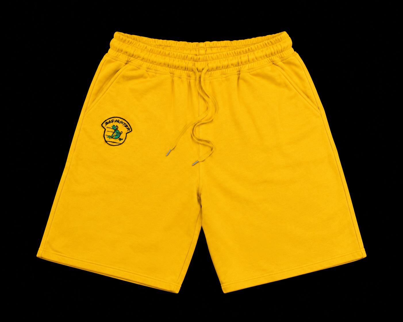 YELLOW SWEATSHORTS