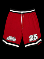 RED & WHITE BAG HUNTER SHORTS #25