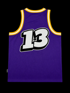 PURPLE & YELLOW BAG HUNTER JERSEY #13