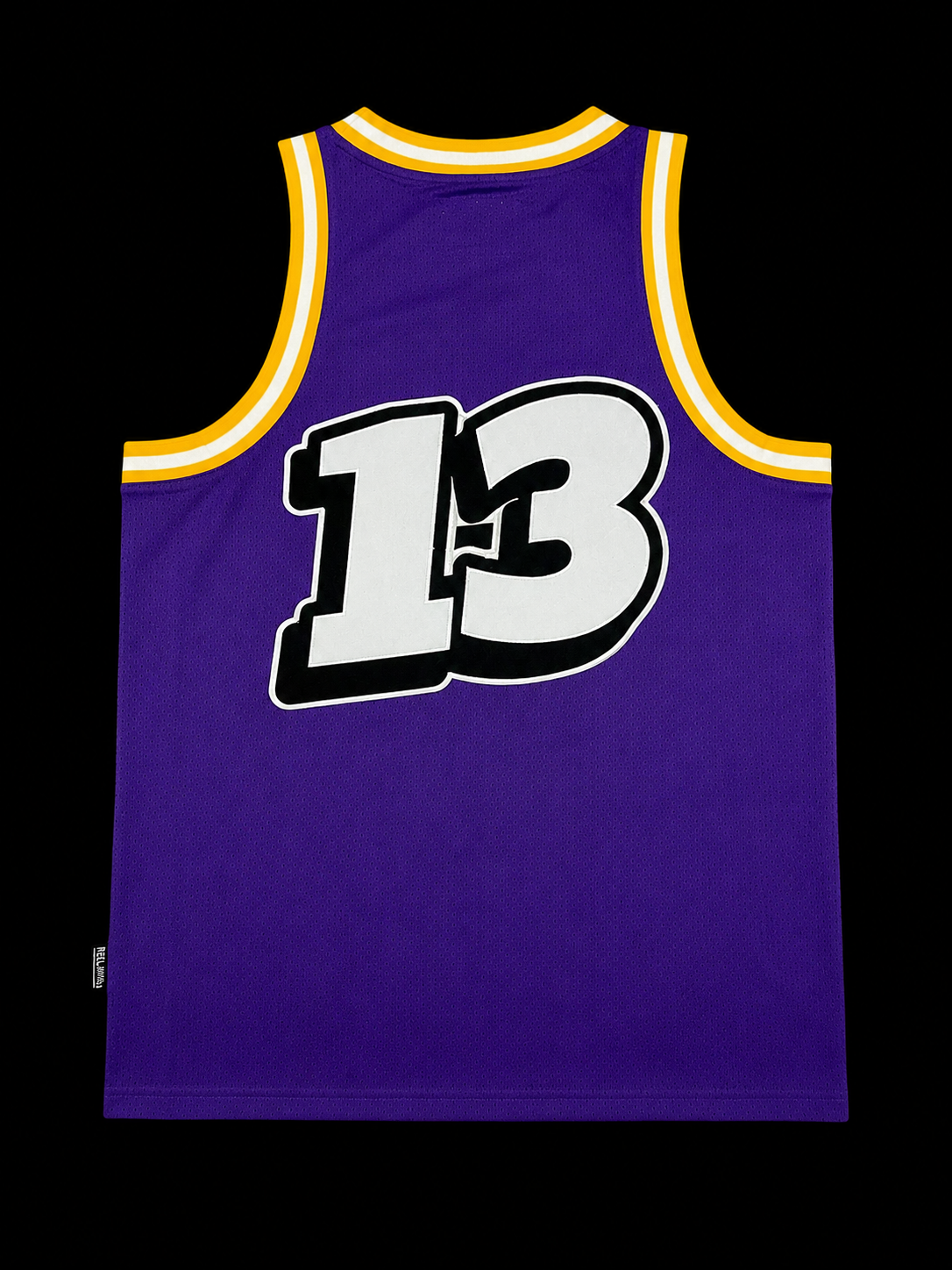 PURPLE & YELLOW BAG HUNTER JERSEY #13