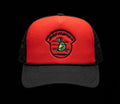 RED & BLACK BAG HUNTER HAT