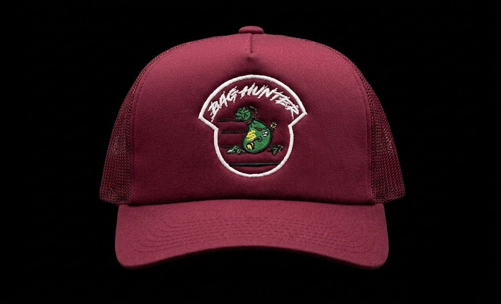 DEEP RED WINE BAG HUNTER HAT